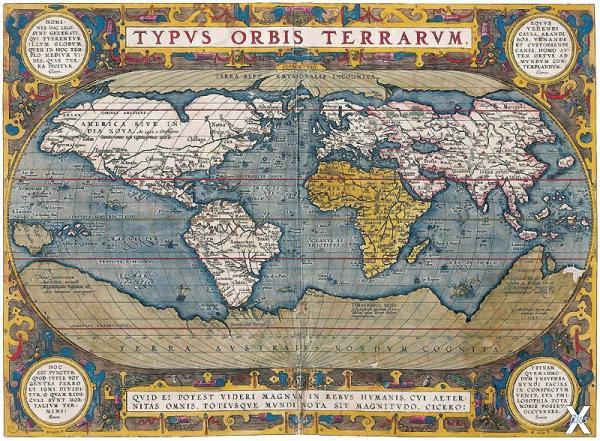 На этой карте 1570 года Гиперборея по...