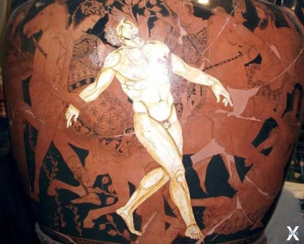 Смерть Талоса, изображенная на гречес...