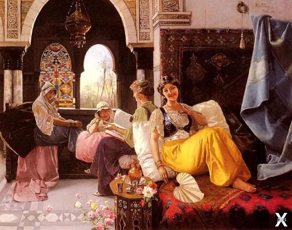"Сцена в гареме". Блас Оллерос-и-Кинт...