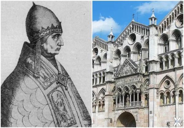 Слева направо: Папа Урбан III \ Собор...