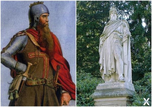 Слева направо: Фридрих I Барбаросса, ...