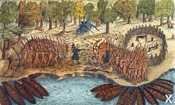 Война индейских племен в начале 17-го в.