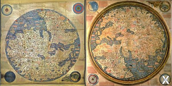 Карта мира Фра Мауро. Примерно 1450 год