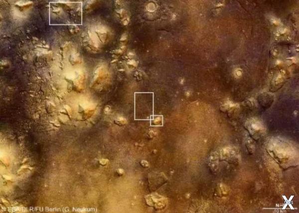 Cydonia - область Марса. Примерно в ц...