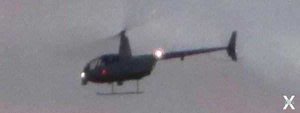 Над Дульсе видны черные вертолеты