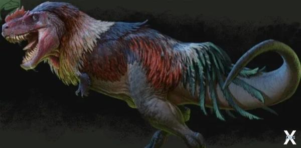 Хищник тираннозавр был с перьями, но ...