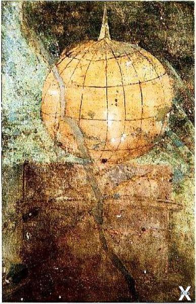 50 г. н.э. «Римская» фреска с изображ...