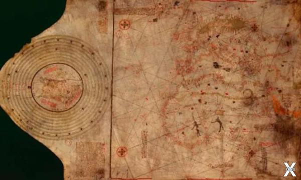 «Карта Колумба», нарисованная около 1...