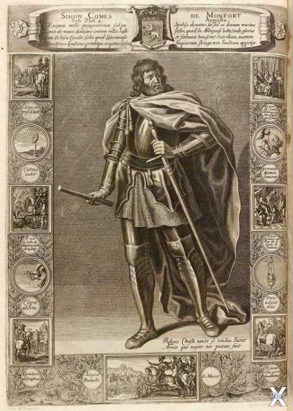Симон де Монфор на гравюре конца XVII...