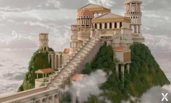 Мифический дворец греческих богов на ...