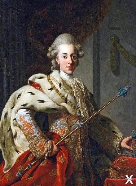 Портрет короля Дании Кристиана VII