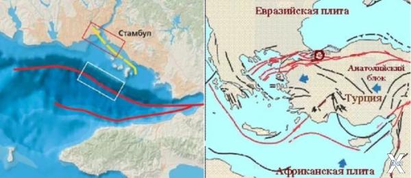 Северо-Анатолийский разлом на картах ...