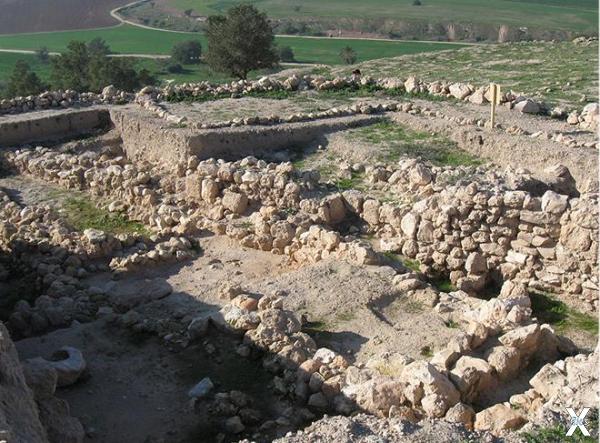 Руины филистимского города Геф