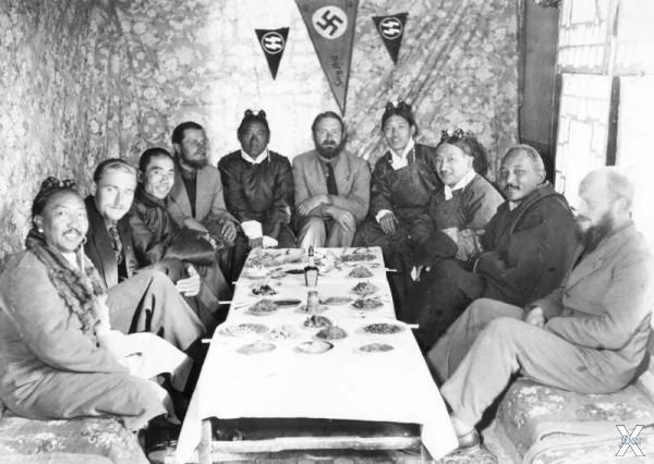 Участники тибетской экспедиции Эрнста...