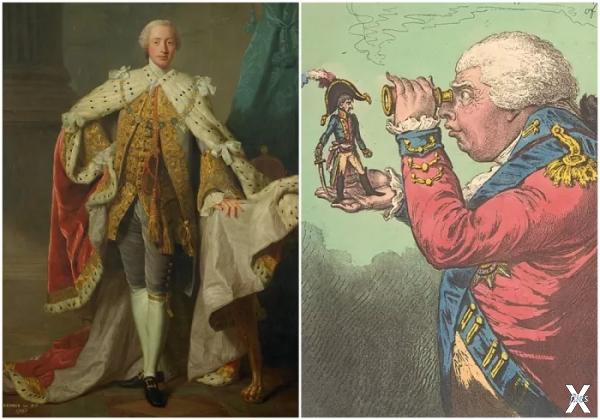 Слева направо: Георг III в коронацион...