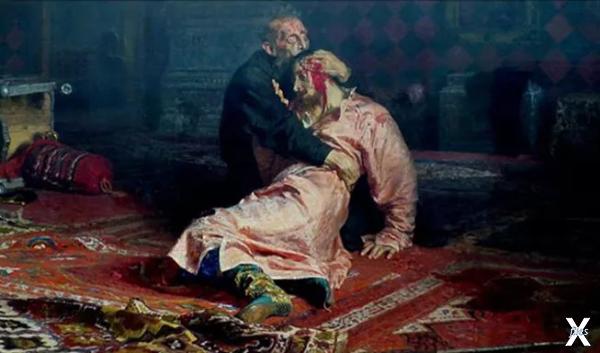 Царь Иван Грозный убивает своего сына