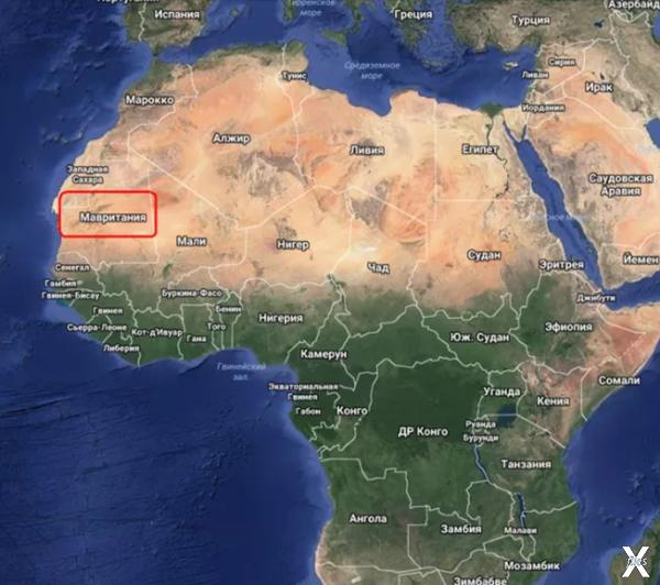 Расположение Ока Сахары