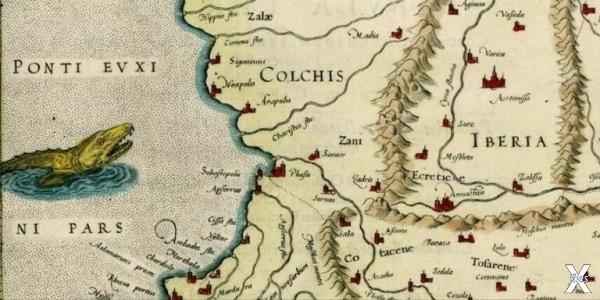 Колхида на карте Меркатора (1579 г.) ...