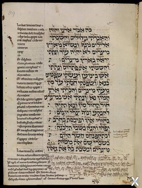 Рукопись на иврите и латыни из Англии...