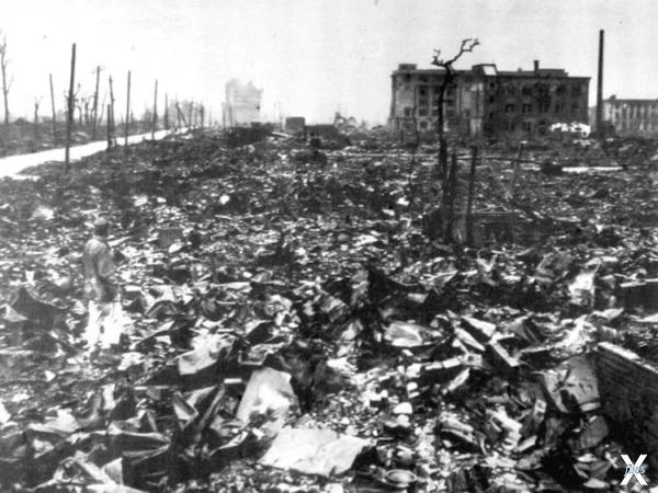 Хиросима после взрыва атомной бомбы