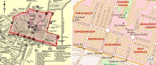 Джайпур на карте