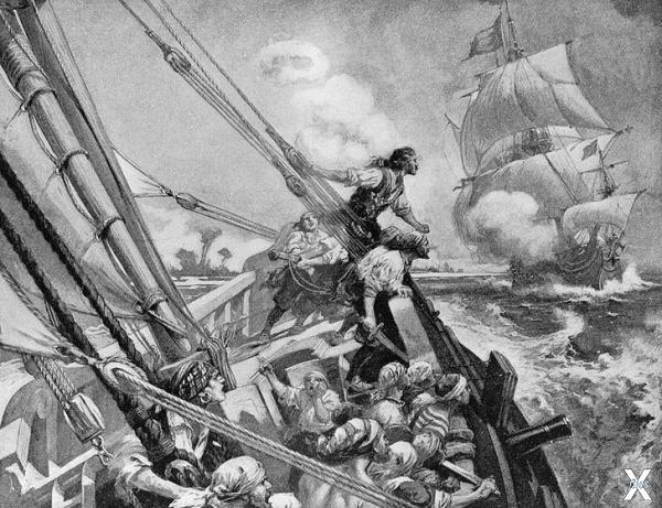 Пираты атакуют торговое судно