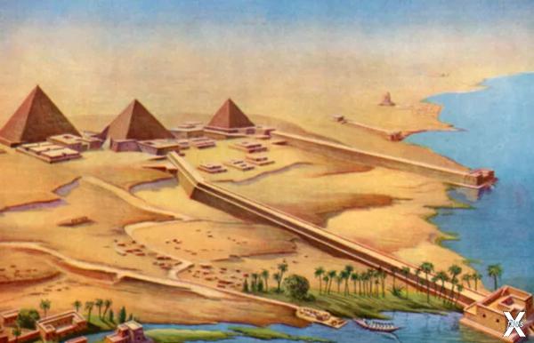 Реконструкция трёх пирамид в Абусире ...