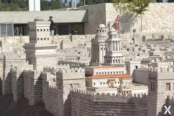 Модель дворца Ирода в Иерусалиме, пок...