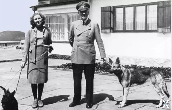 Ева Браун и Гитлер в Бергхофе