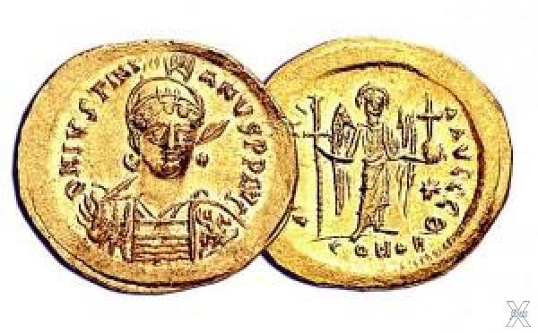 Византийские монеты были перенасыщены...