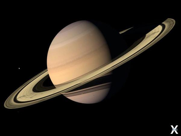 Толщина колец Сатурна – меньше одного...