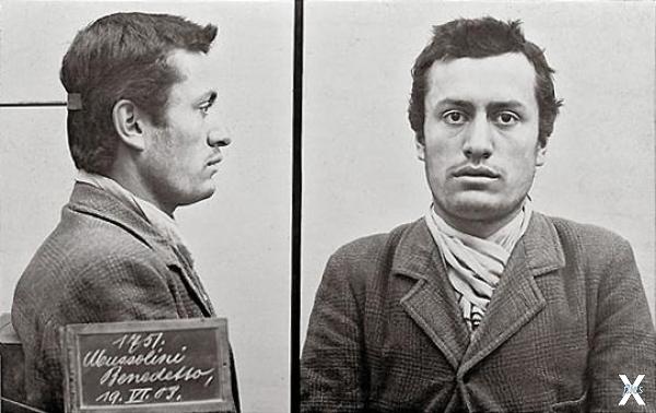 Муссолини после ареста. Фото швейцарс...