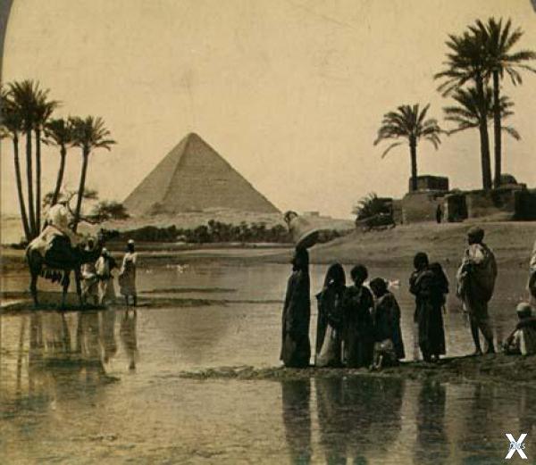Так выглядела пирамида Хеопса в XIX веке