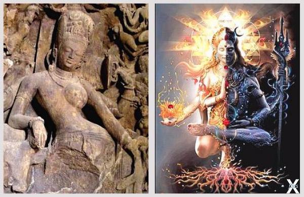 Ардханаришвара - полуженщина-полумужчина