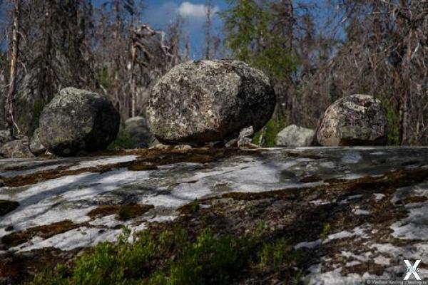 Сакральные камни на горе Воттоваара. ...