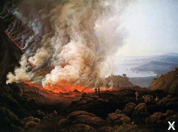 Юхан Даль. "Извержение Везувия". 1826...