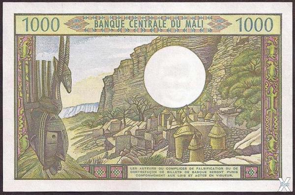 Республика Мали – 1000 франков 1970-8...