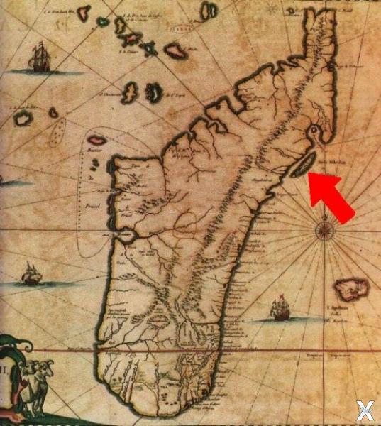 Карта Мадагаскара. Красным отмечено в...