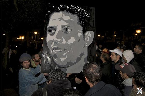 Тунисские художники в память о Буазиз...