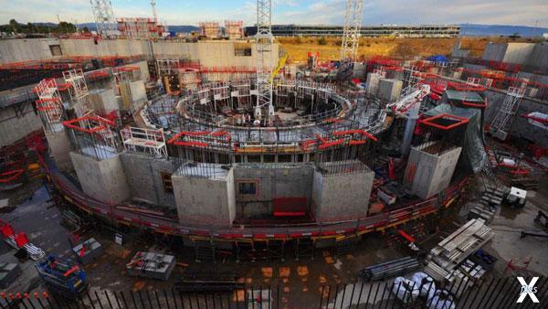 Строительная площадка ITER весной 201...