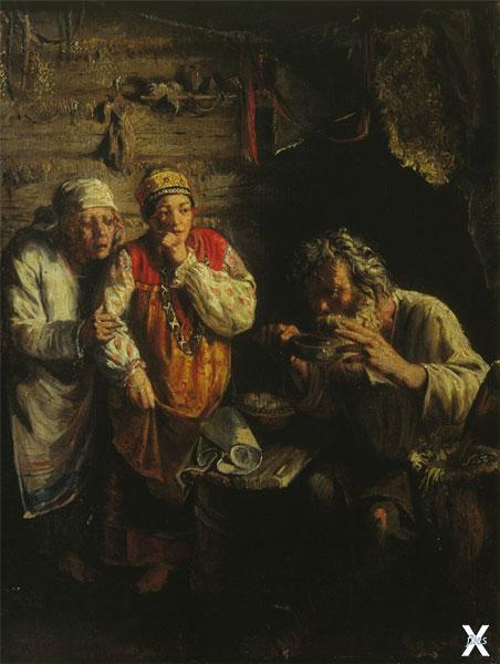 Г. Мясоедов. Знахарь. 1860