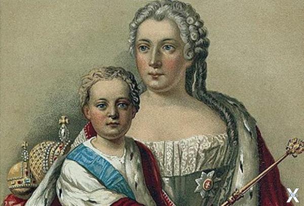 Российский император Иван VI и его ма...