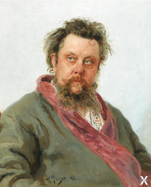 Портрет М. П. Мусоргского, 1881 г.