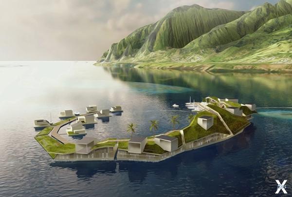 Floating Island Project - Concept 1. ...
