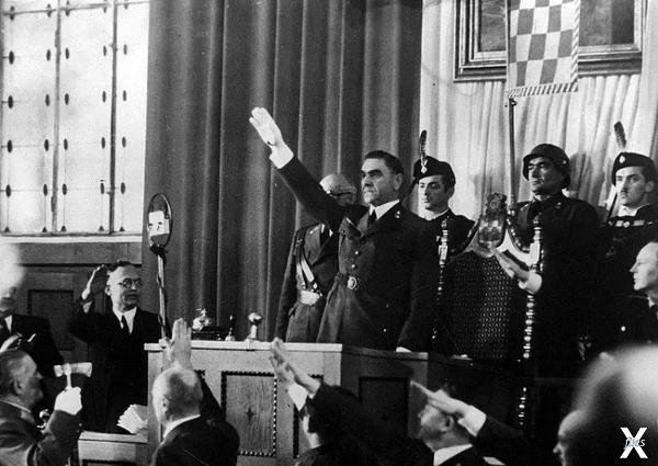 Лидер хорватских нацистов Анте Павелич