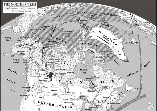 Карта "Северного Рима" из книги Лоуре...