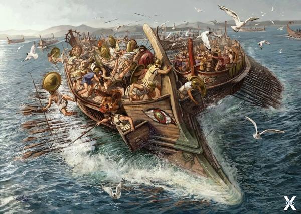 Битва при Ладе, 494 год до н. э. Эпиз...