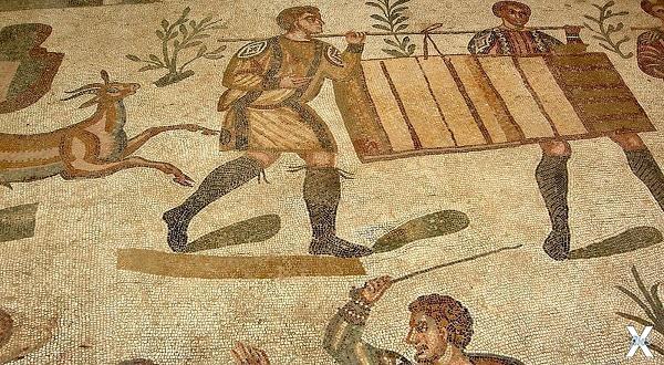 Мозаика на стенах римской виллы