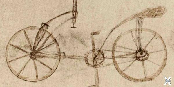 Тот самый велосипед в Codex Atlanticus