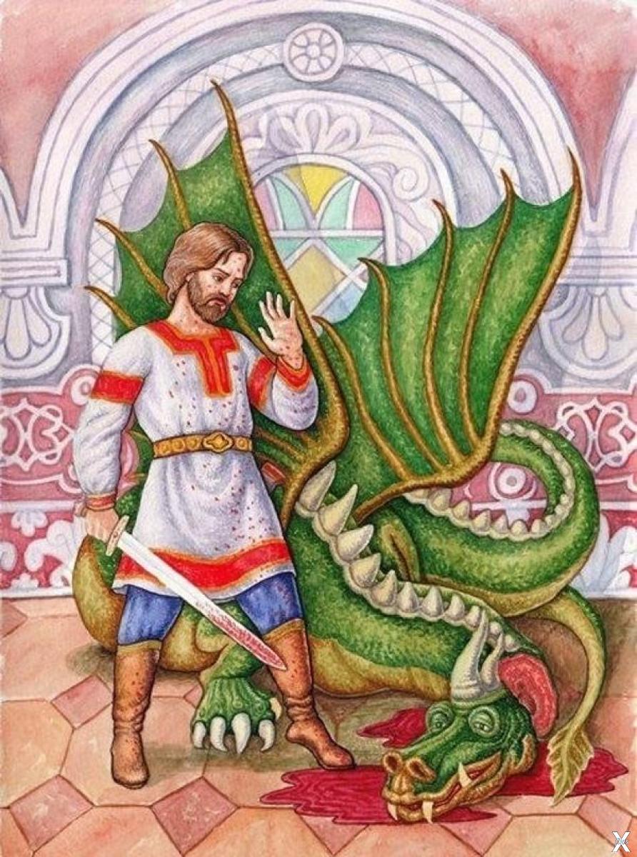 Змей с женой. Повесть о Петре и Февронии Муромских змей. Агрик сын царя Ирода.